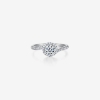 Picture of Aura Round Bright Cut Engagement Diamond Ring (2968)